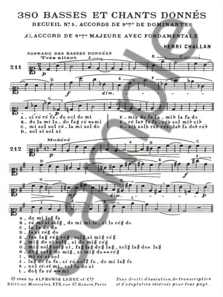 380 Basses et Chants Donnés Vol. 5B