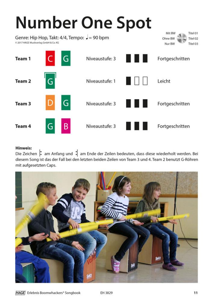 Erlebnis Boomwhackers® Songbook