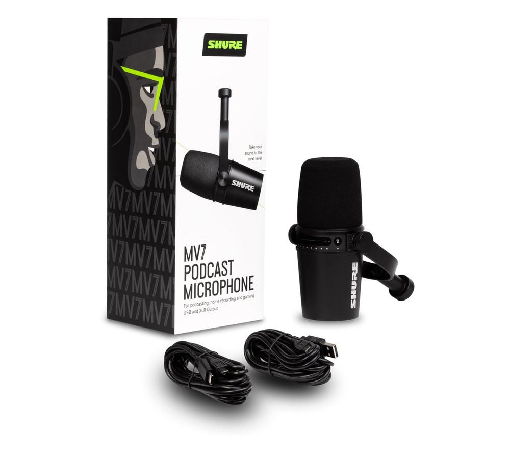 Podcast microphone Black 