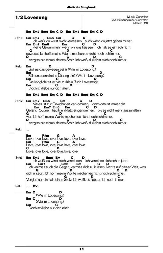 die ärzte: Songbook für Gitarre