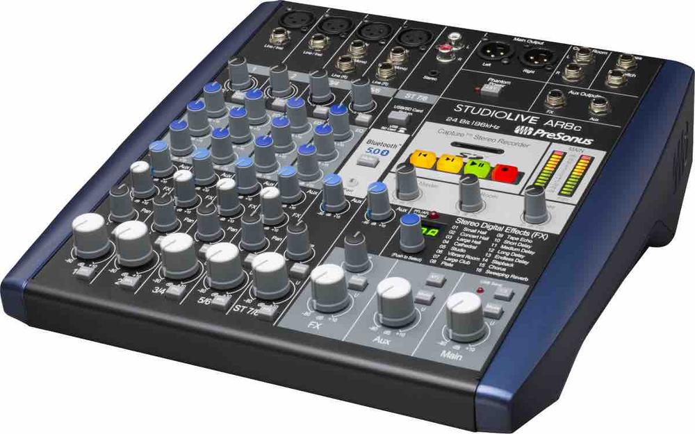 PreSonus® StudioLive® AR8c Analog Mixer with USB and Bluetooth 