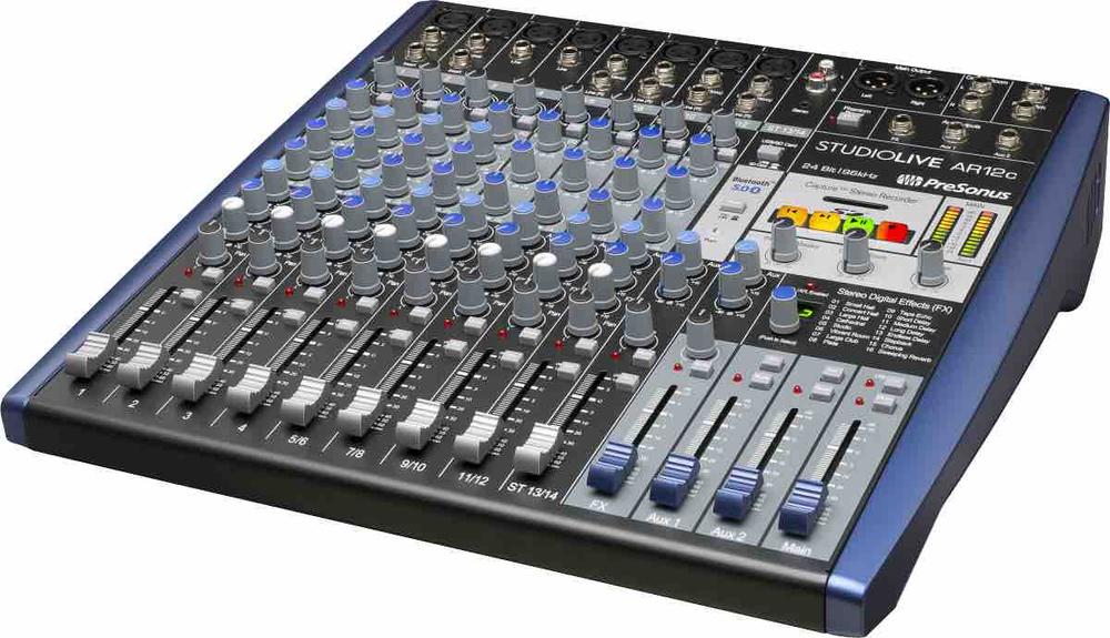 PreSonus® StudioLive® AR12c Analog Mixer with USB and Bluetooth 