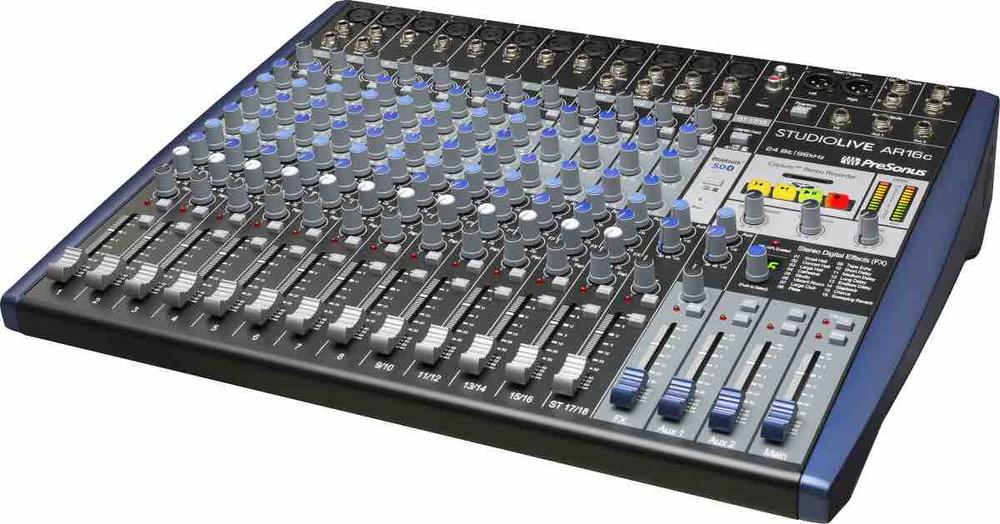 AR16C PreSonus® StudioLive® AR16c Analog Mixer with USB and Bluetooth 