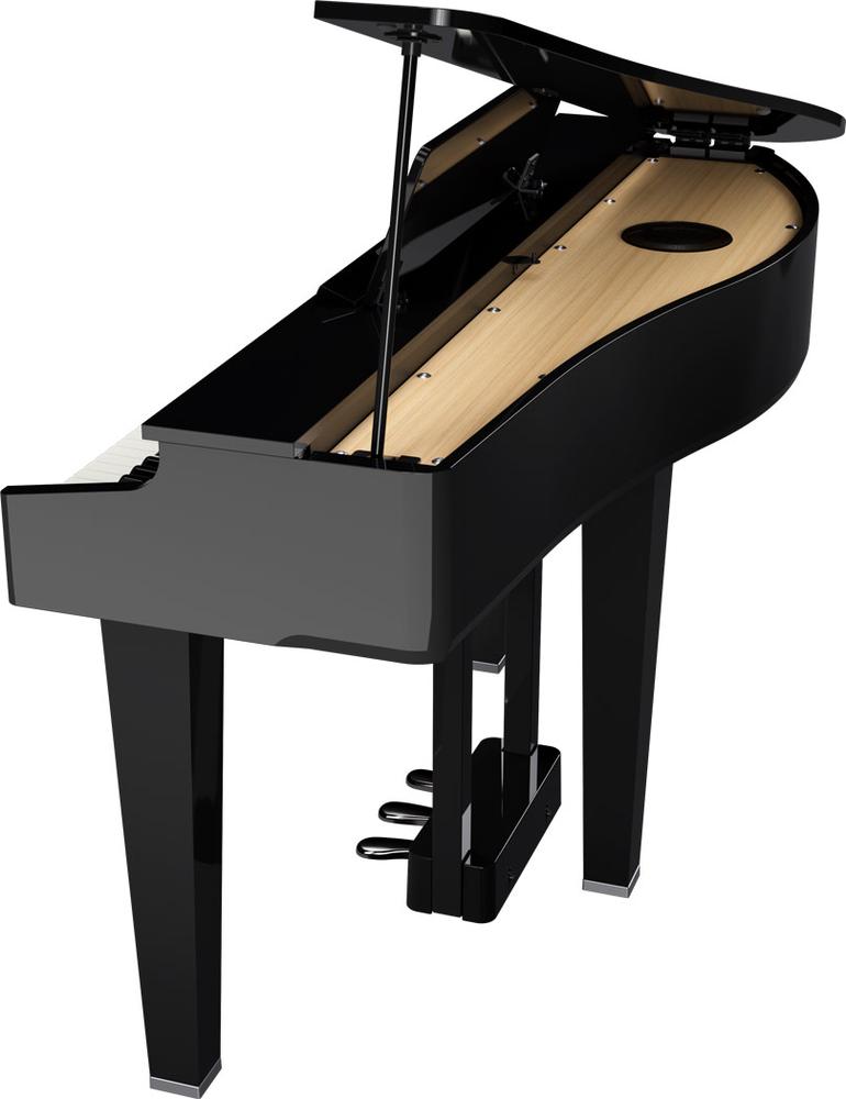 Ultra-compact Grand Piano GP-3 in gloss black finish 