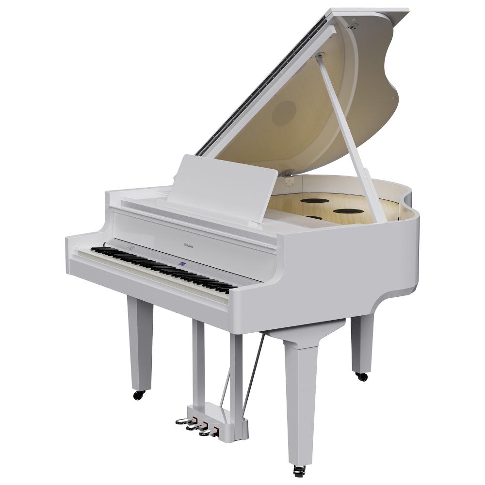 Ultimate Digital Premium Grand Piano # Polish White (with auto moving keys)