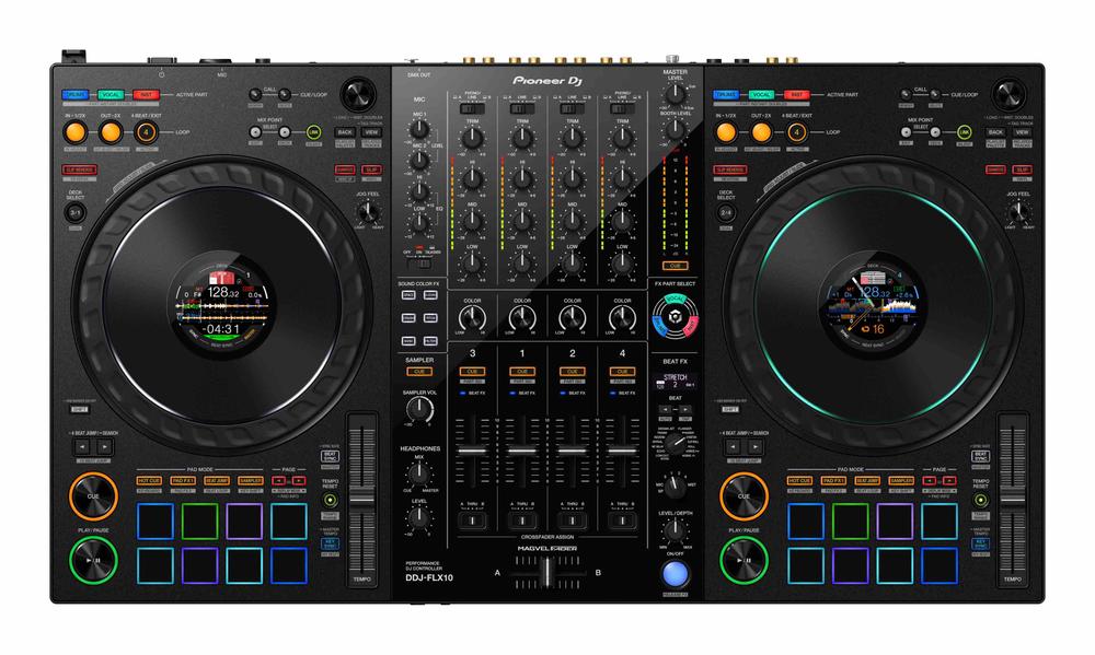 Professional 4-channel DJ controller