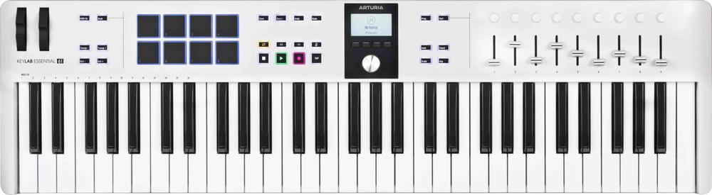 KeyLab Essential 61 MK3 Midi USB Keyboard Controller- White