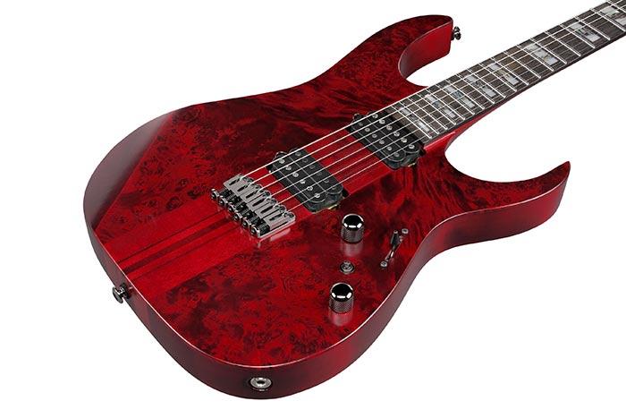 Premium Solidbody Electric Guitar - Stained Wine Red Low Gloss