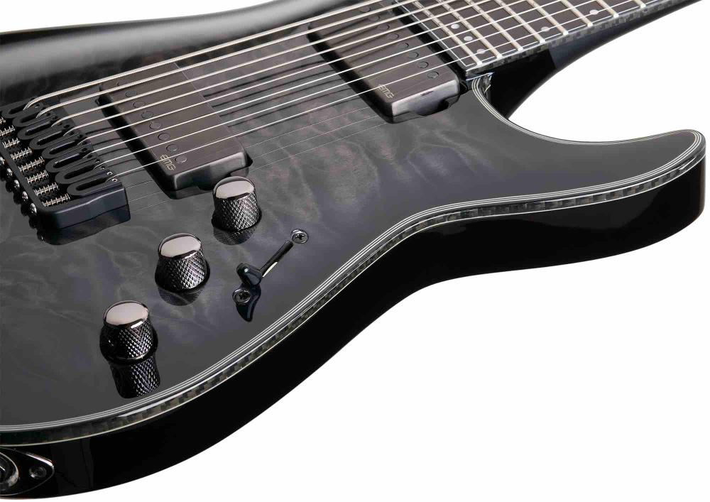 E-Gitarre, Hellraiser Hybrid C-8, Trans Black Burst 