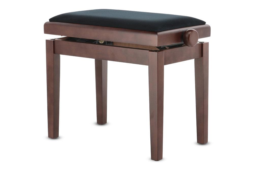 Gewa Piano benches Deluxe satin black - Dark walnut