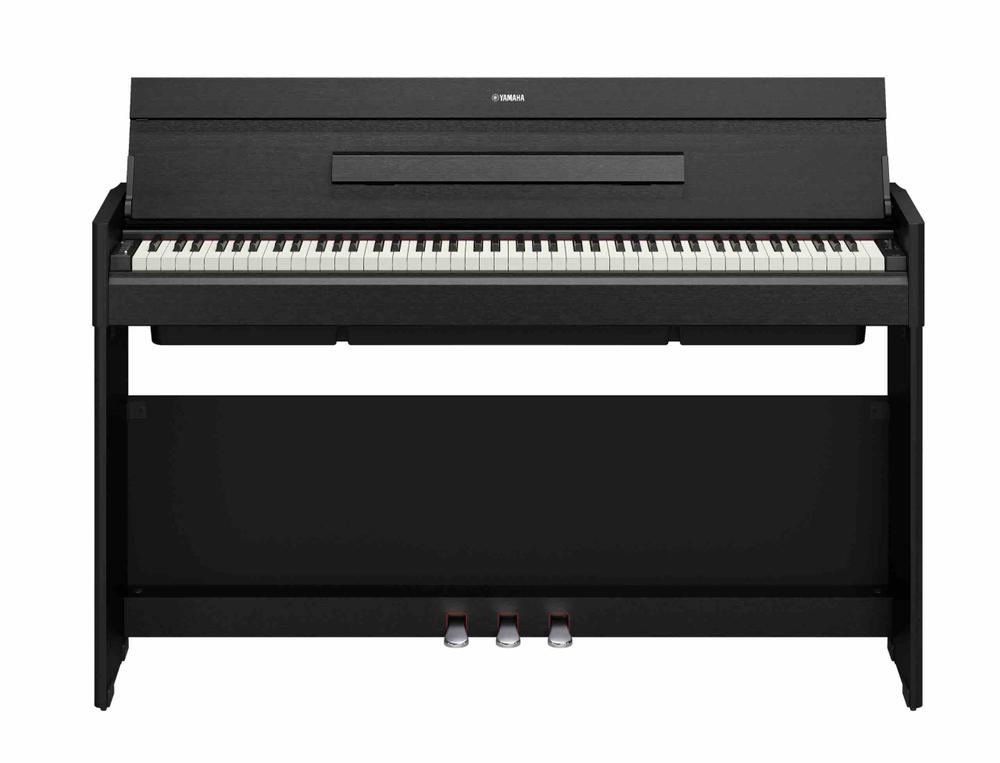 Arius Digital Piano Black Satin Slim Design - Black