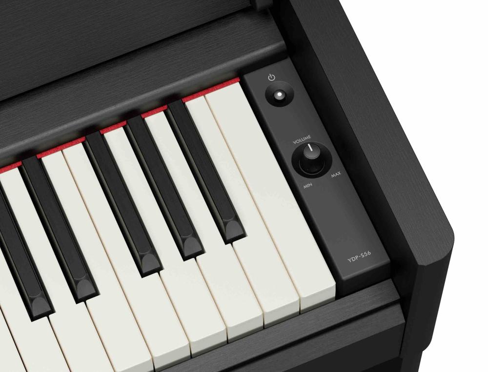 Arius Digital Piano Black Satin Slim Design - Black