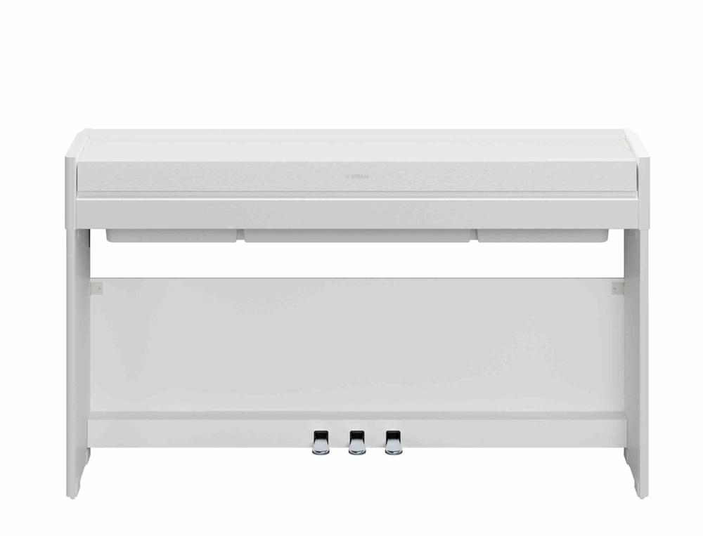 Arius Digital Piano Black Satin Slim Design - White