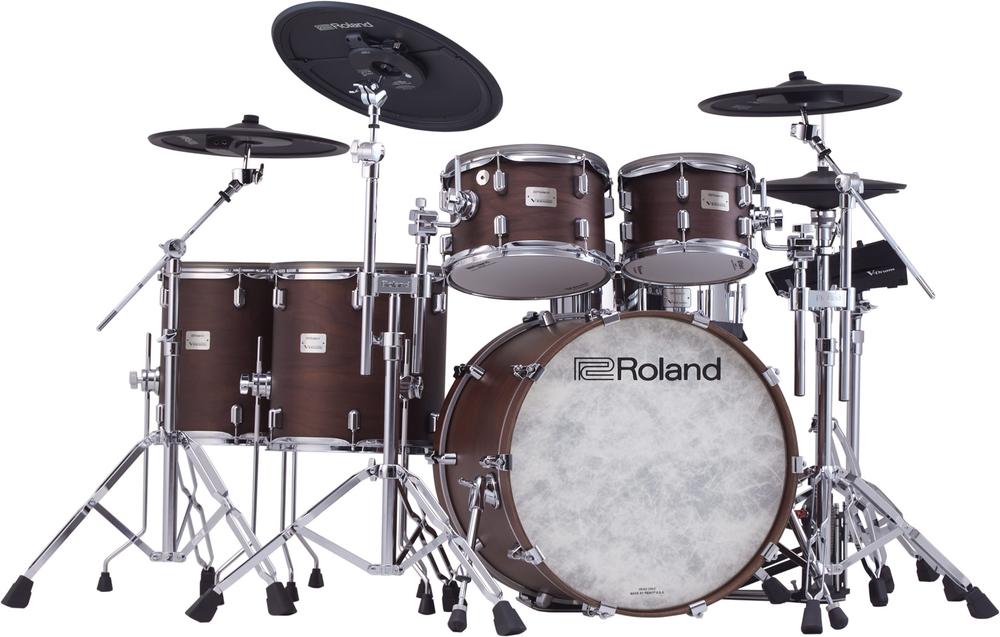 Flagship V-Drums Acoustic Design Electronic Drum Kit VAD716 - Satin Walnut Finish