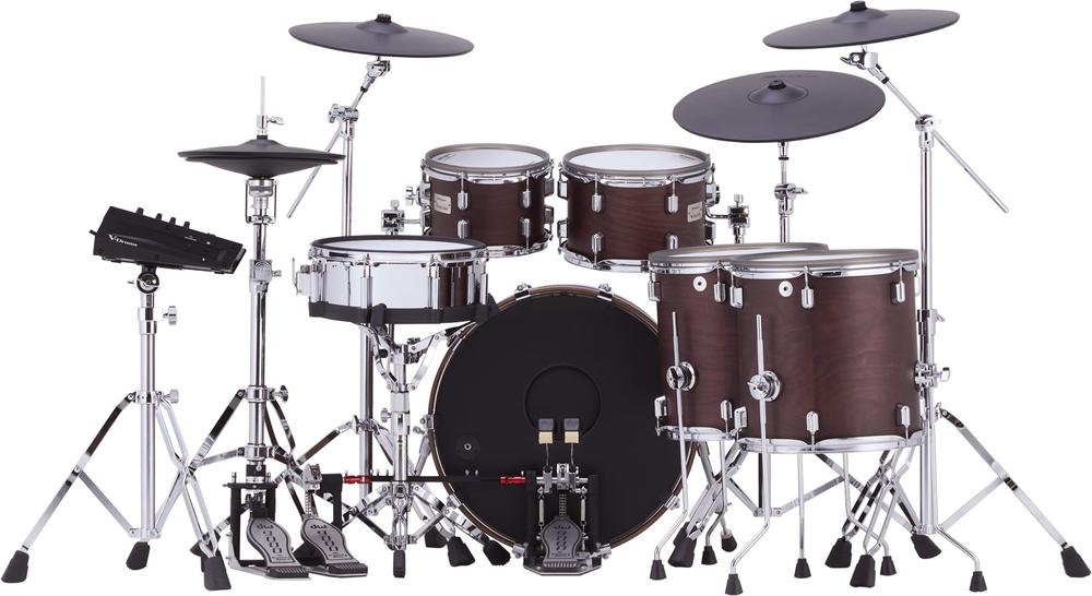 Flagship V-Drums Acoustic Design Electronic Drum Kit VAD716 - Satin Walnut Finish