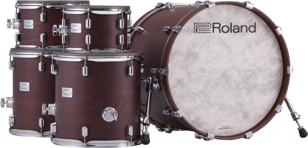 Flagship V-Drums Acoustic Design Electronic Drum Kit VAD716 - Satin Walnut Finish